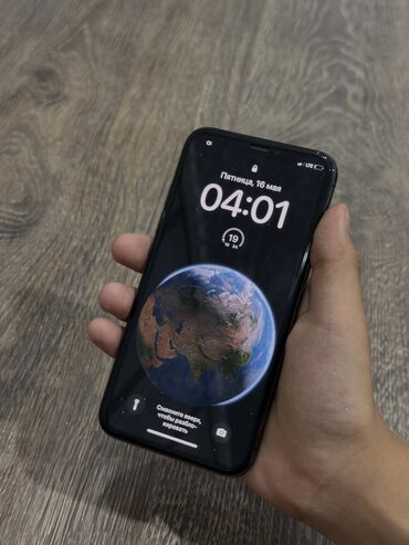 телефон 3 сим: IPhone X, Б/у, 64 ГБ, Black Titanium, Зарядное устройство, Чехол, 100 %