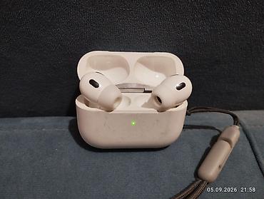 аудио техника: Беспроводные вакуумные наушники, Apple, AirPods Pro, Б/у — 4