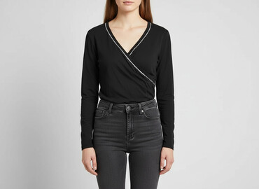 c a bluzka z długim rękawem: Top Secret, Women's blouse, size L