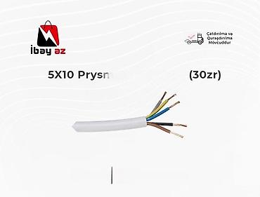 termoplast: 5X10 Prysmian kablo ttr (30zr)5X10 — Bu, kablonun 5 nüvədən (5 simdən) — 1