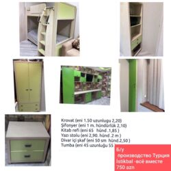 Ev üçün digər mebel: Мебель б/у Турция (Истикбаль).размеры на фото.Подойдет как для — 1