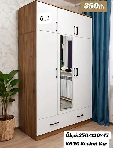 Dolablar: Model: G_1 Qiymət: 350 ₼ Geniş funksionallığa malik geyim dolabı: - — 1