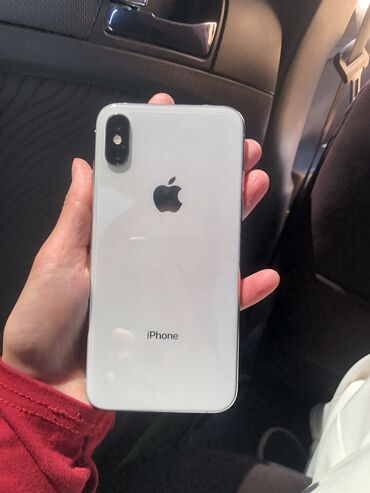 Apple iPhone: IPhone Xs, Б/у, 64 ГБ, Белый, Защитное стекло, Чехол, Кабель, 100 %