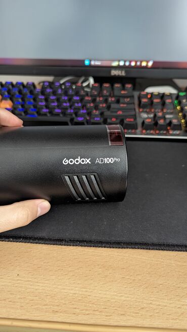 вспышка для фотостудии: Портативная вспышка (Импульсный свет) godox ad100pro с насадками godox
