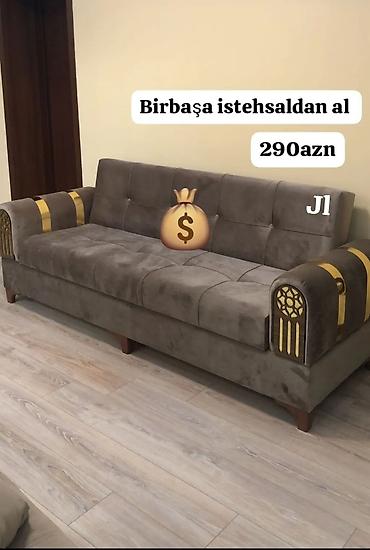 duz divan: Divan, Yeni, Açılan, Bazalı, Vеlur parça, Şəhərdaxili pulsuz çatdırılma — 1