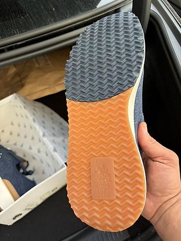 U.S. Polo Assn. brendinə aid idman üslublu ayaqqabı. Tünd göy rəngdə — 6