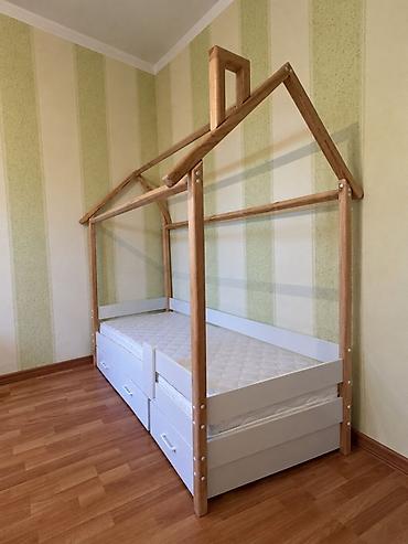 балдахин: Детская кровать-домик с ящиками и бортиками - Конструкция в форме — 1