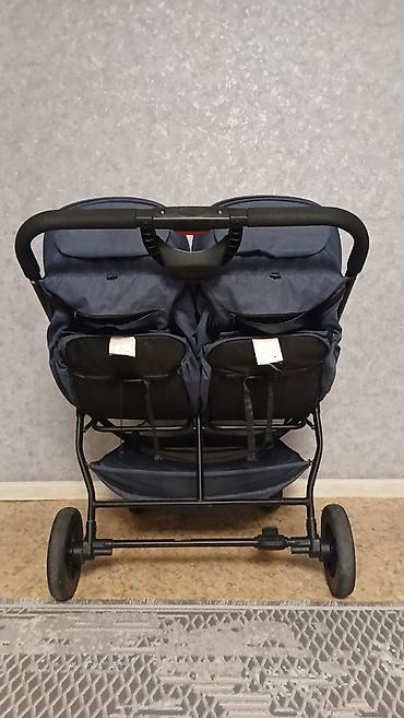 doona x: Прогулочная коляска для двойни (side-by-side), цвет темно‑синий деним — 4