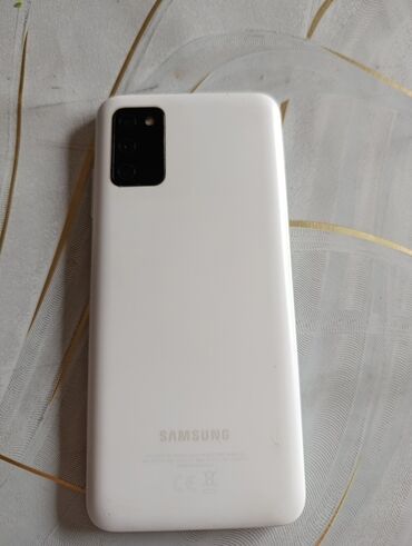 бу телефоны: Samsung Galaxy A03s, Колдонулган, 64 ГБ, түсү - Ак, 2 SIM