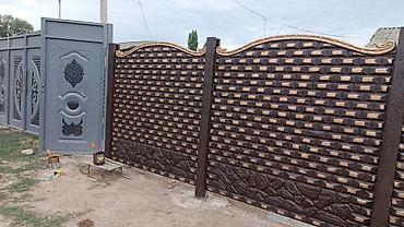 Бетонные еврозаборы: Декоративные железобетонные евро-ограждения (секции + столбы) - — 21