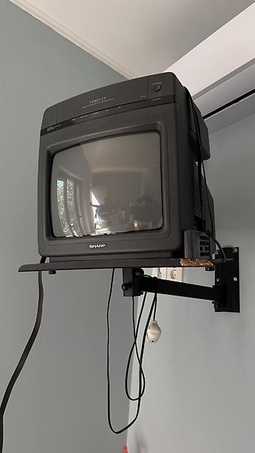 Televizorlar: Sharp “Video TV” CRT televizor + divar üçün dönər kronşteyn - — 2