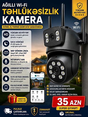 damafon kamera: Yeni Wifi Kamera Su kecirmez.Proqramla qosulur teleflonla — 1