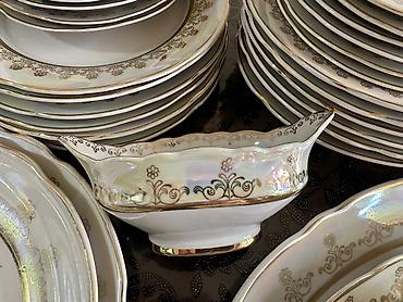 Наборы посуды: Богато и изысканно! Перламутр с позолотой! 😍 Новый столовый сервиз на — 2