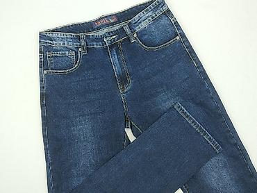 straight blue jeans: Jeansy damskie, rozmiar L — 1