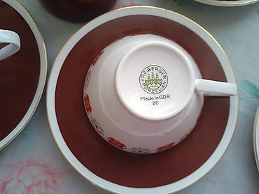 Qab-qacaq və mətbəx ləvazimatları: Çay dəsti, Keramika, 6 nəfərlik, Almaniya — 3