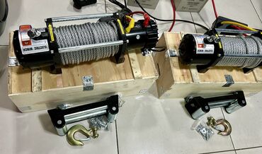 Товары и оборудование для с/х животных: АВТО ЛЕБЕДКИ 12/24 Вт от компании «Техномаш» 9,3мм трос 20 м 9500LB — 16