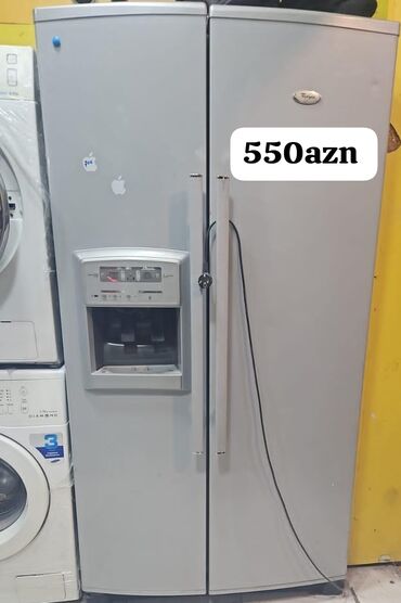 Soyuducular: İşlənmiş 2 qapılı Whirlpool Soyuducu Satılır, rəng - Gümüşü