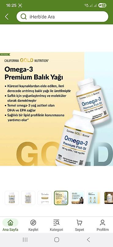 vozol yağı: Məhsul: California Gold Nutrition Omega-3 Premium Fish Oil Forması — 4