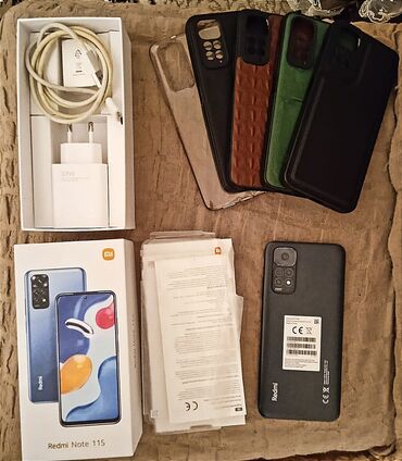 telefon kabrolari a10: Xiaomi Redmi Note 11S, 128 GB, rəng - Qara, 
 Düyməli, Sensor, Barmaq izi