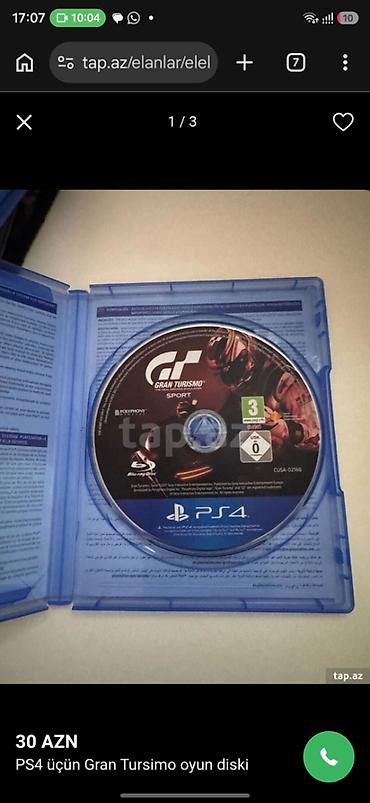 ps4 joystik: Turismo Sport diskim mükəmməl vəziyyətdədir, heç bir problem yoxdur — 1