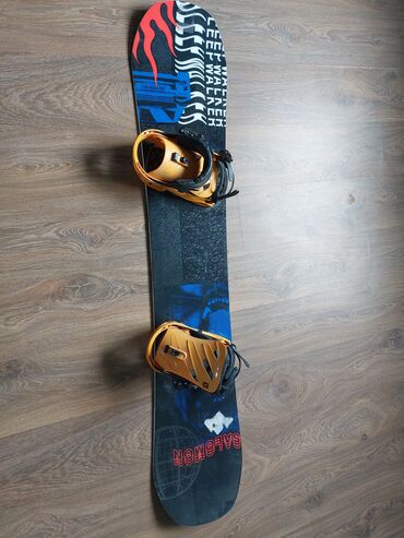 спортивные повязки: Сноуборд Salomon sleepwalker, вместе с креплениями Salomon rythm, в
