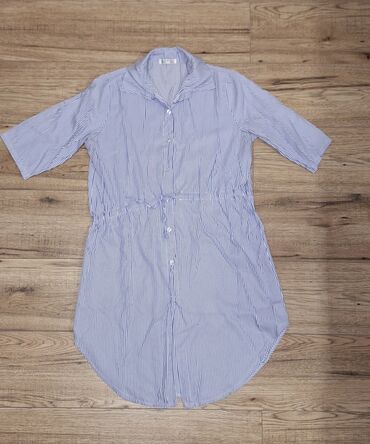 zenski komplet prsluk i pantalone: XL (EU 42), Pamuk, Prugasti, bоја - Svetloplava