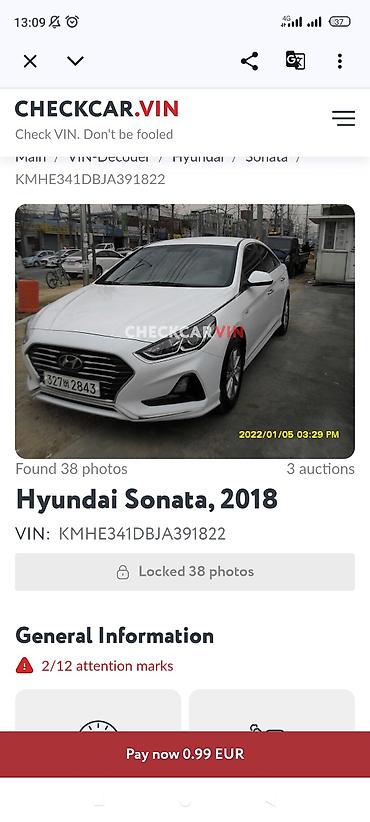 ceed: Hyundai Sonata: 2017 г., 2 л, Автомат, Газ, Седан — 5