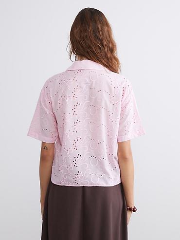 ls waikiki: Блузка, Классическая модель, Хлопок, Укороченная модель — 4