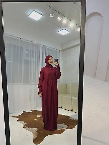 Повседневные платья: Повседневное платье, Made in KG, Осень-весна, Длинная модель, Трикотаж, Оверсайз, XL — 10