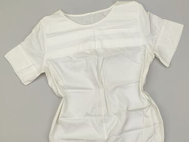 białe krótka bluzki: Bluzka Damska, L, stan - Bardzo dobry