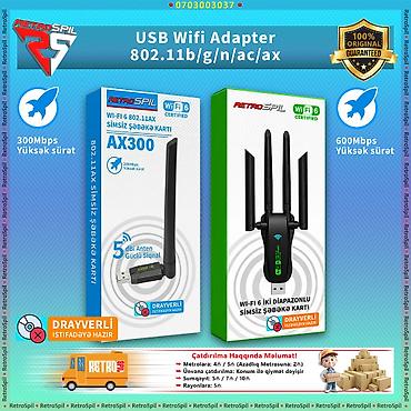 🚀 Yüksək sürətli internet bağlantısı üçün USB WiFi və Bluetooth