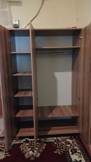 paltar skafı: Açılan, 3 qapılı Düz dolab, Qarderob, paltar dolabı