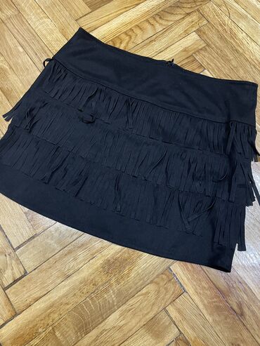 Haljine: Nova Original Marines crna suknja od velura, velicina 10. Poluobim