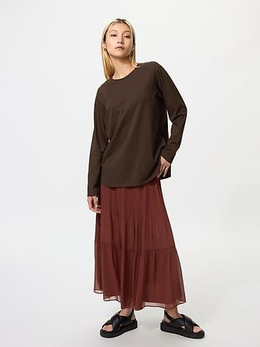 Лонгслив, цвет - Коричневый, M, L, XL