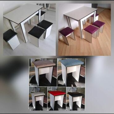 tabletka stul: *✨Metbex Desti (4taburetka) 70 Azn* ✨ -Masa olcu 90*60 hundurluk 75