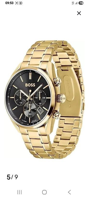 Классикалык сааттар: Hugo Boss BOSS – мужские наручные часы-хронограф в золотистом — 3