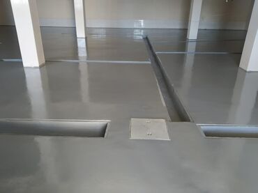 Döşəmə işləri: Epoksi pol (epoxy floor) tətbiqi xidməti Təyinat: - Avtodayanacaq və — 10