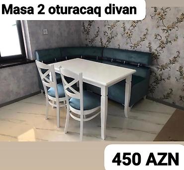 Divan və masa dəstləri: Yeni, Künc divan, Mətbəx üçün, Açılmayan — 1