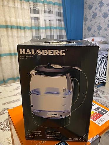 klas 6: Hausberg HB-3616 elektrik çaydan - Güc: 1800W MAX - Tutum: 2.0 litr — 2