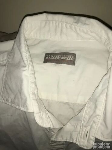 Košulje: Original NAPAPIJRI kosulja M PRAKTICNO NOVA 100% cotton Ramena 46cm — 2