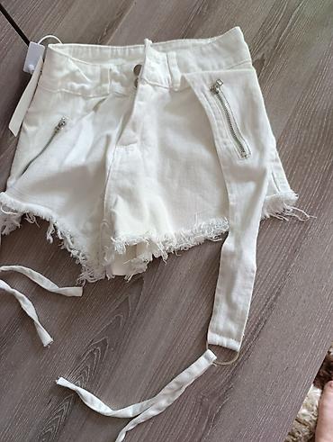 женские джинсовые шорты с вышивкой: Белые джинсовые шорты Fashion Jeans. совершенно новые с этикеткой - — 4