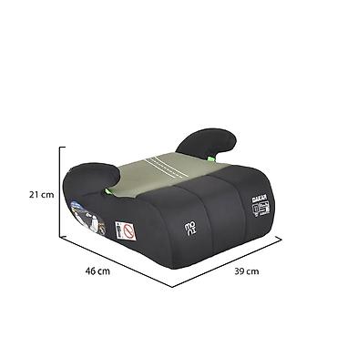 garaže: Auto sedište buster Moni Dakar 125–150 cm, Olive Green (Šifra — 6