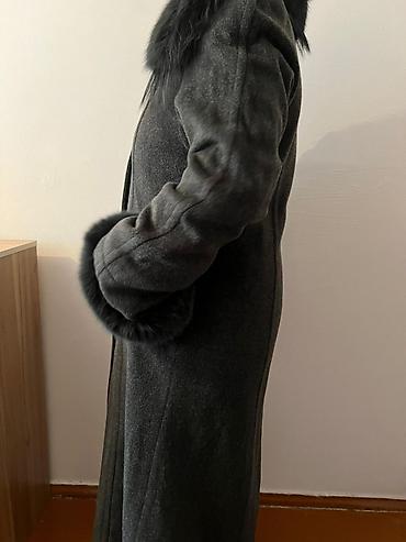 пальто зимнее: Пальто, Зима, Длинная модель, С поясом, 2XL — 3