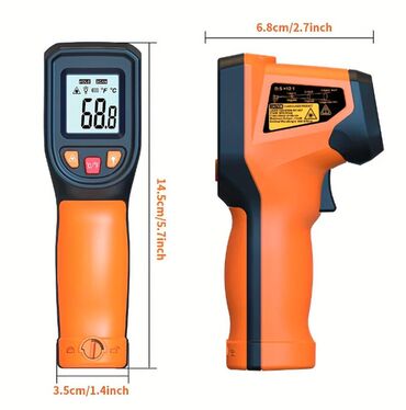 Ostali alati i mašine: Nov bezkontaktni industrijski laserski merač temperature sa LCD na lalafo.rs — 4 Ostali alati i mašine: Nov bezkontaktni industrijski laserski merač temperature sa LCD — 4
