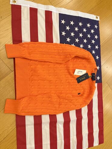 yun koynekler: Ralph Lauren Polo – narıncı trikotaj sviter - Rəng: parlaq narıncı -
