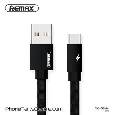 интернет провод: Кабель с USB на Type-C Remax Kreolla RC-094a 2,4A 2m Black