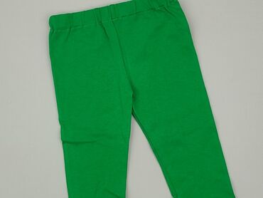 letnia zielona sukienka w kwiaty: Leggings, 3-6 months, condition - Very good