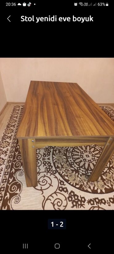 ev üçün stol stul: Qonaq masası, İşlənmiş, Açılmayan, Dördbucaq masa, Azərbaycan