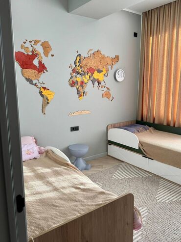 недвижимость в токмоке: 3 комнаты, 83 м², Элитка, 3 этаж, Евроремонт