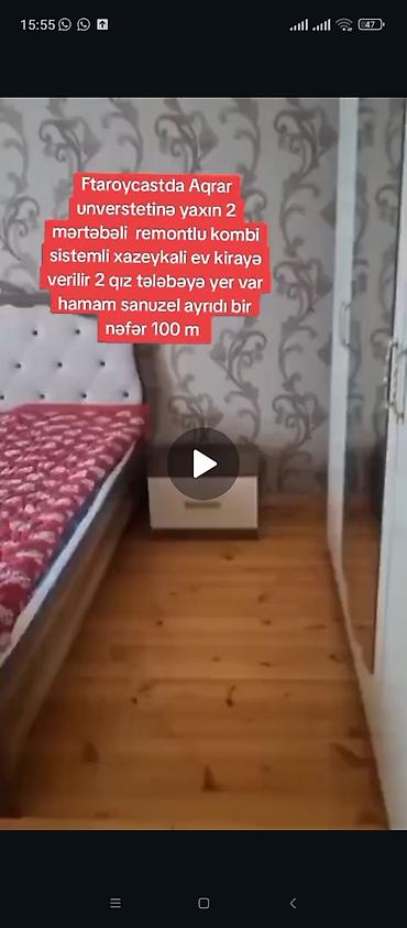 kiraye evler gəncə: Ünvan Gəncə şəhəri tələbələr üçün kirayə evlər çevir bax makler — 1